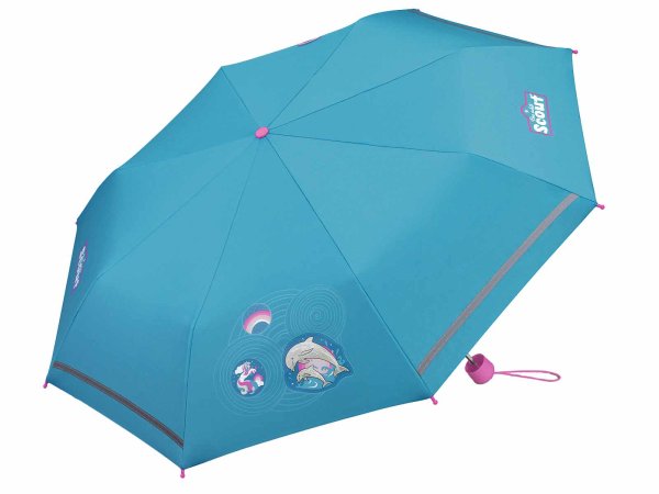 Scout Kinderregenschirm mit Reflektoren leicht 10040 Dolphins