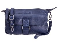 Bagsag Damen Leder Umhängetasche B486010 navy