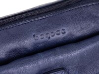 Bagsag Damen Leder Umhängetasche B486010 navy
