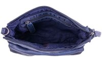 Bagsag Damen Leder Umhängetasche B486010 navy