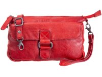 Bagsag Damen Leder Umhängetasche B486010 rot