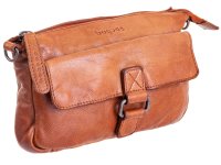 Bagsag Casual Damen Leder Umhängetasche B486010 cognac