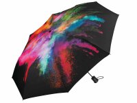 Happy Rain Mini AC Auf-/Automatik Regenschirm Damen Ø 93 cm Durchmesser Holy Explosion