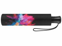 Happy Rain Mini AC Auf-/Automatik Regenschirm Damen Ø 93 cm Durchmesser Holy Explosion