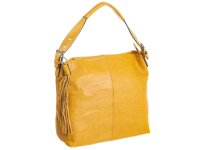 JSI Shopper mit Quasten-Taschenanhänger F0347 gelb