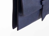 JSI Überschlag Tasche mit Riegel Clutch HB0243 dunkelblau