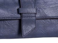 JSI Überschlag Tasche mit Riegel Clutch HB0243 dunkelblau