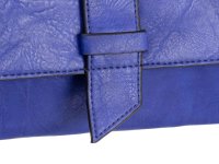 JSI &Uuml;berschlag Tasche mit Riegel Clutch HB0243 blau