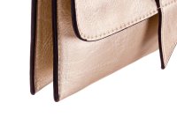 JSI Überschlag Tasche mit Riegel Clutch HB0243 gold