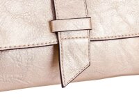 JSI Überschlag Tasche mit Riegel Clutch HB0243 gold