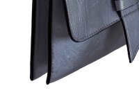JSI Überschlag Tasche mit Riegel Clutch HB0243 silber