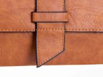 JSI Überschlag Tasche mit Riegel Clutch HB0243 braun