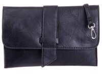 JSI Überschlag Tasche mit Riegel Clutch HB0243 schwarz