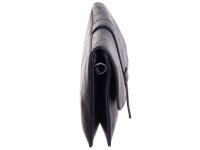 JSI Überschlag Tasche mit Riegel Clutch HB0243 schwarz