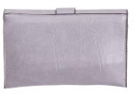 JSI Überschlag Tasche mit Riegel Clutch HB0243 grau