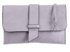 JSI Überschlag Tasche mit Riegel Clutch HB0243 grau