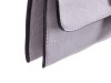 JSI Überschlag Tasche mit Riegel Clutch HB0243 grau