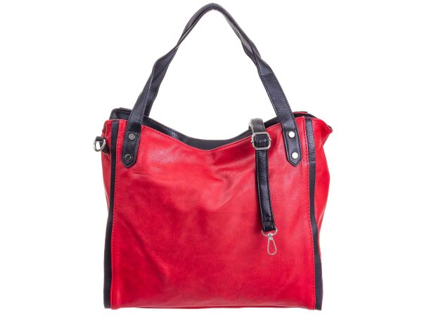 Hernan Einkaufstasche Shopper mit Streifen HB0336-rot