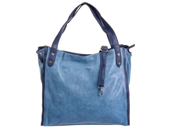 Hernan Einkaufstasche Shopper mit Streifen HB0336-blue jeans