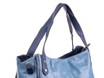 Hernan Einkaufstasche Shopper mit Streifen HB0336-blue jeans