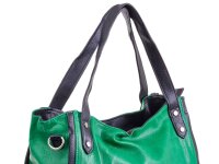 Hernan Einkaufstasche Shopper mit Streifen HB0336-grün