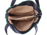 Hernan Einkaufstasche Shopper mit Streifen HB0336-grün