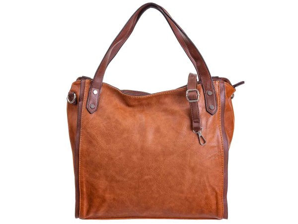 Hernan Einkaufstasche Shopper mit Streifen HB0336-braun