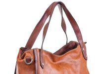Hernan Einkaufstasche Shopper mit Streifen HB0336-braun