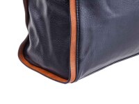 Hernan Einkaufstasche Shopper mit Streifen HB0336-schwarz/braun