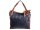 Hernan Einkaufstasche Shopper mit Streifen HB0336-schwarz/braun