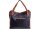 Hernan Einkaufstasche Shopper mit Streifen HB0336-schwarz/braun