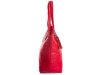 JSI Reißverschluss-Beutel Shopper HB0339 rot
