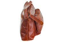 Bagsac Casual Damen Leder Reißverschlusstasche B487001 31 cognac