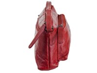 Bagsac Casual Damen Leder Reißverschlusstasche B487001 04 rot