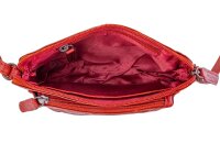 Bagsac Casual Damen Leder Reißverschlusstasche B487001 04 rot