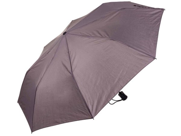 Happy Rain Mini AC Auf-/Automatik Regenschirm Ø 97 cm Durchmesser Grey