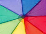 Happy Rain Mini AC Auf-/Automatik Regenschirm Ø 97 cm Durchmesser Multicolor