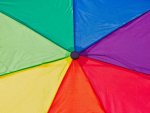 Happy Rain Up & Down Auf-& Zu/Automatik Regenschirm Ø 95 cm Durchmesser Bunt