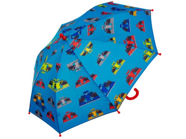 Happy Rain Bambino Regenschirm Kinder Ø ca. 72 cm Durchmesser Rennauto