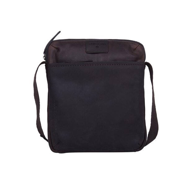 Strellson Brick Lane Marcus Shoulderbag xsvz Herren Umhängetasche Leder Hochformat Darkbrown