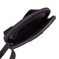 Strellson Brick Lane Brian Shoulderbag xsvz 1 Herren Umhängetasche Leder Hochformat Darkbrown