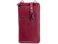 BAXX Handytasche/Geldbörse Umhängetasche mit RFID Blocker bordo