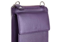 BAXX Handytasche/Geldbörse Umhängetasche mit RFID Blocker purple