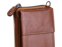 BAXX Handytasche/Geldbörse Umhängetasche mit RFID Blocker tan