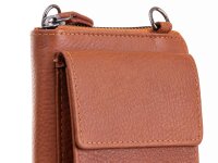 BAXX Handytasche/Geldbörse Umhängetasche mit RFID Blocker light brown