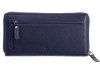 Leder Meid Reißverschlussbörse mit RFID Blocker B07-K-RFID-blue