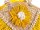 Alex Max Strohtasche mit Fransen Damen Shopper BO300 Yellow