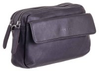 Bagsac Casual Damen Leder Umhängetasche B488007 00 schwarz