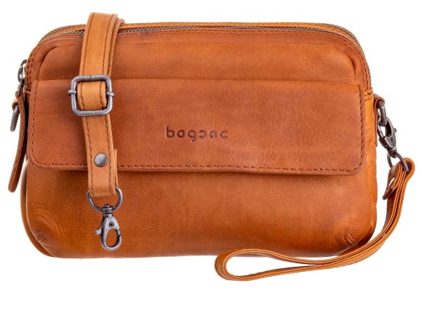 Bagsac Casual Damen Leder Umhängetasche B488007 31 cognac