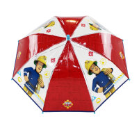 Vadobag Kinderregenschirm transparent Feuerwehrmann Sam 900-2275-Fireman Sam Rainy Days